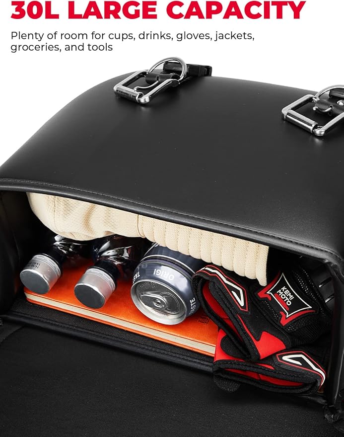 KEMIMOTO Motorcycle Saddlebags, 30L Large Capacity Saddle Bags Motorcycles - Image 2