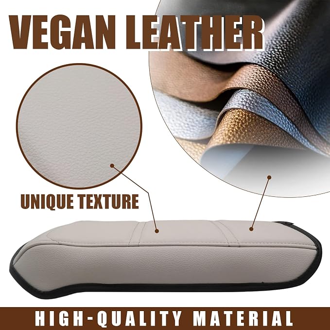 Muslogy for Acadia 2017-2023 Center Console Pad Armrest Seat Box Cover Vegan - Image 4