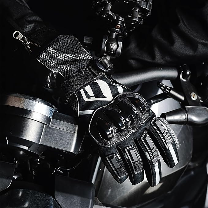 Motorcycle Gloves, Waterproof, Touch Screen, Men's Winter Gloves, Snowmobile - Image 2