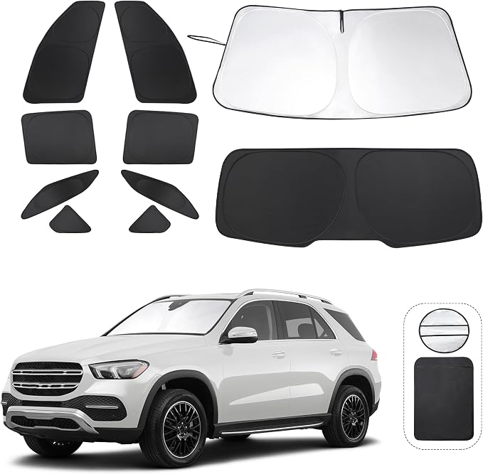 TINGLU Window Shades for Mercedes Benz GLE 350 450 2020-2024 Accessories Car by TINGLU