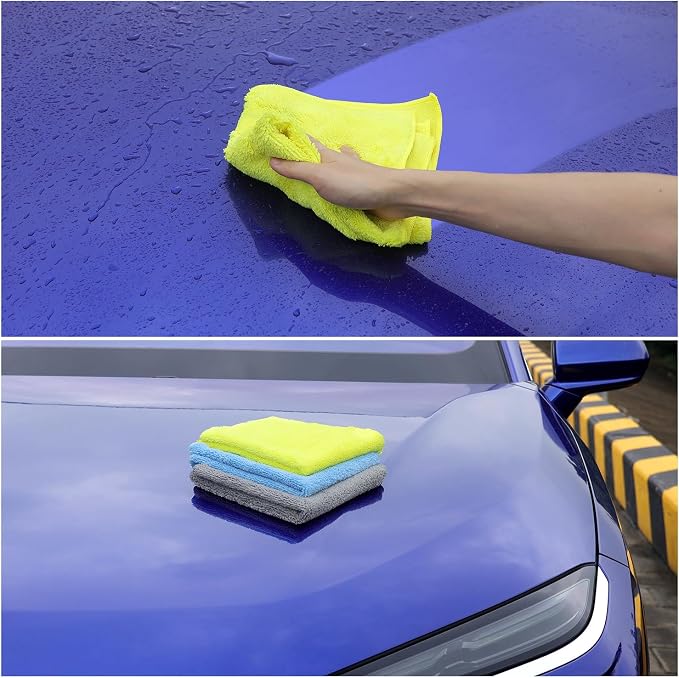 Wash Cloths for Car Interior & Exterior, Microfiber Towels Cleaning Highly - Image 6