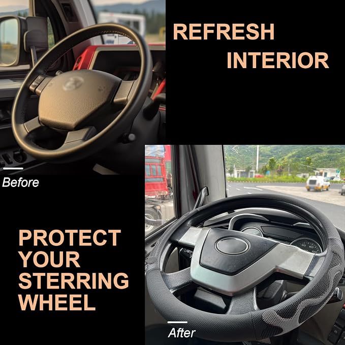 PINCTROT XL Size 17.5-18 Inch Comfy Grip Steering Wheel Cover - Image 4