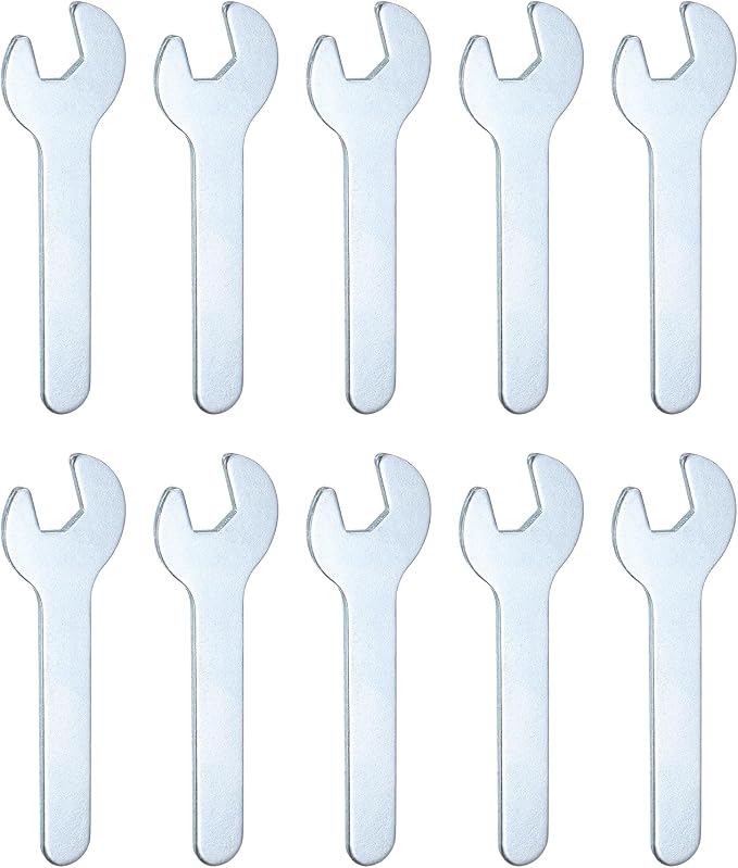 HARFINGTON 10pcs Small Wrench Open End Wrench 8x70x1.8mm Metric U-Shaped Single by HARFINGTON