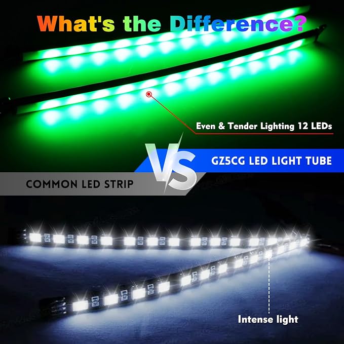 Car Led Interior Foot Well Light Strip Under Dash Bendable PVC Housing RGB - Image 2