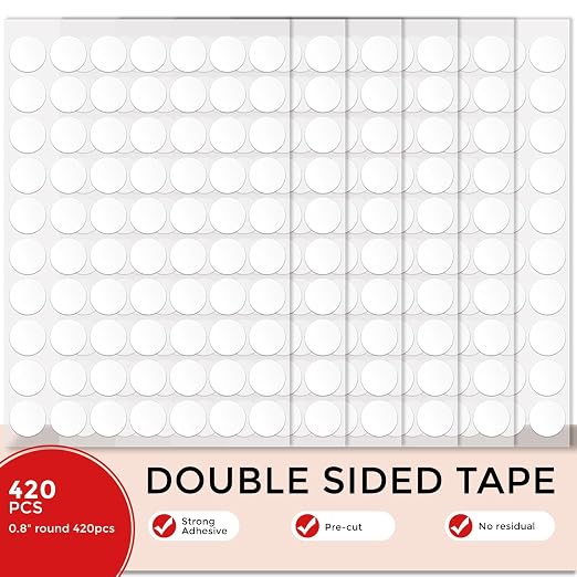 420pcs Double Sided Tape Wall Nano Sticky Dots Mounting Putty Two Sided by Fengnuo