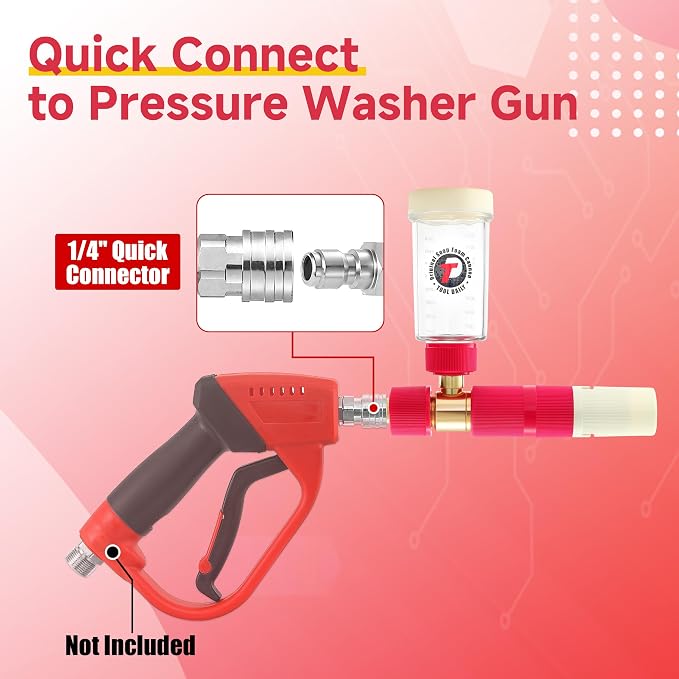 Tool Daily Foam Cannon for Pressure Washer, Original Soap Cannon for Car Washing - Image 5