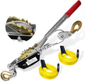Come Along Winch 2T, Pulling Capacity 12 FT Steel Cable 2 Hooks, by FITHOIST