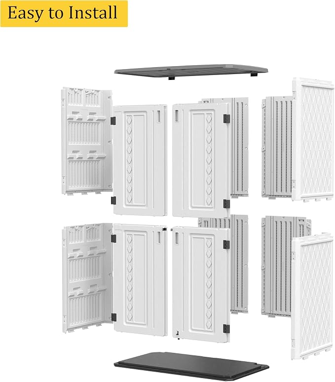 HOMSPARK Storage Shed Weather Resistance, Outdoor Storage Cabinet - Image 8