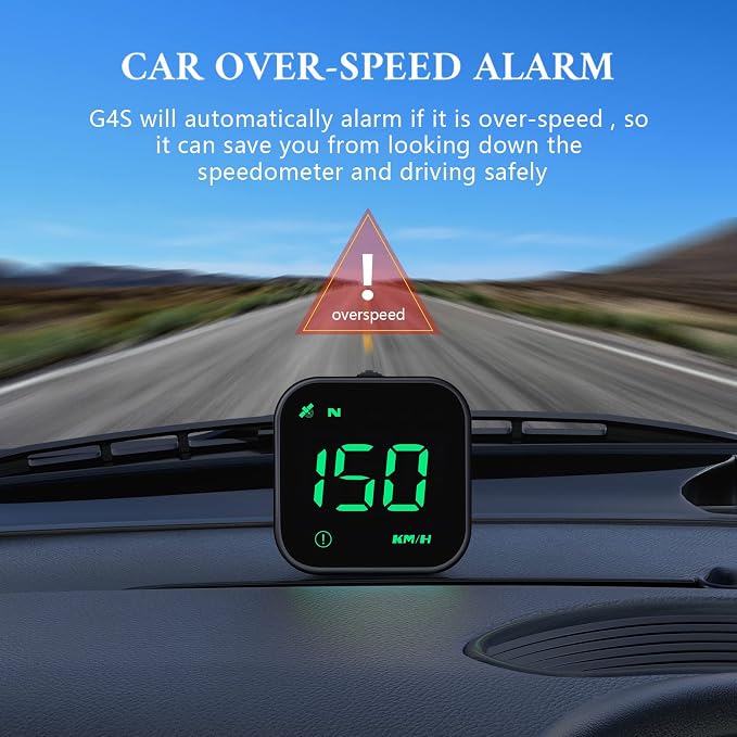 G4S Digital GPS Speedometer, New HUD Car Head Up Display - Image 4