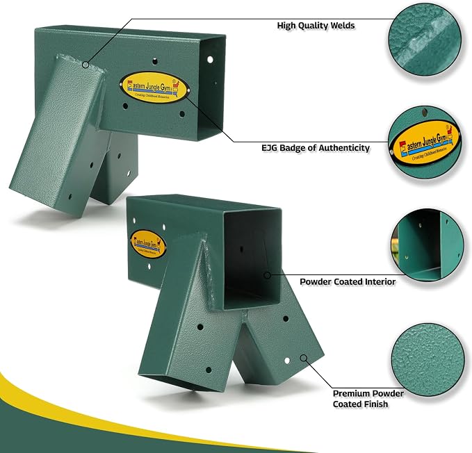 Eastern Jungle Gym Easy 1-2-3 A-Frame Swing Set Brackets Pack of 4 Brackets - Image 4