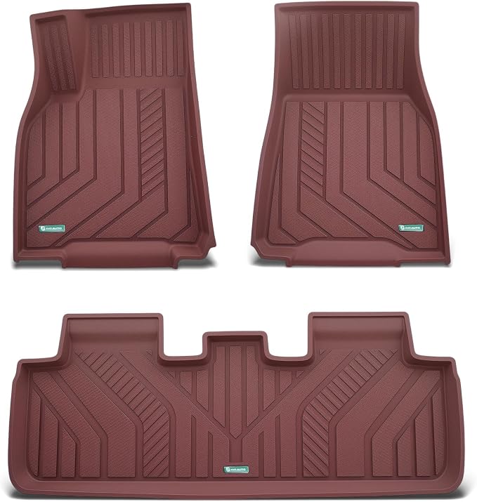 YHTAUTO Custom Fit Light Red Car Floor Mats by YHTAUTO