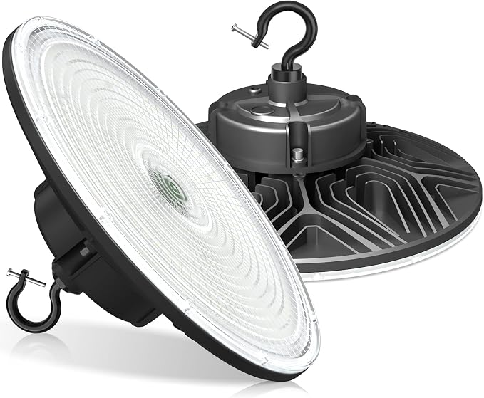 150W UFO-LED-High-Bay-Light, UL & DLC Listed 5000K Daylight 21000LM, 0-10V by ORRGENA