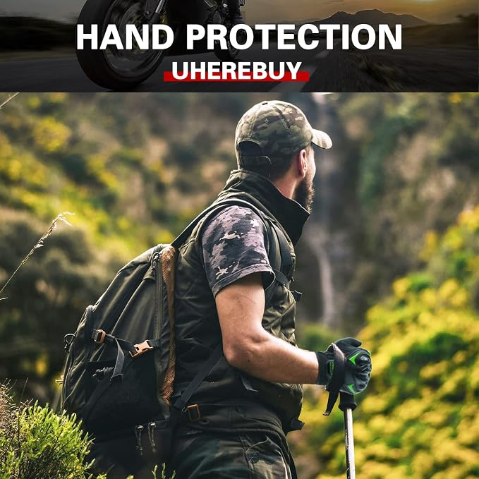 Motorcycle Gloves Touch Screen Full Finger Riding Gloves Knuckle Protection - Image 5