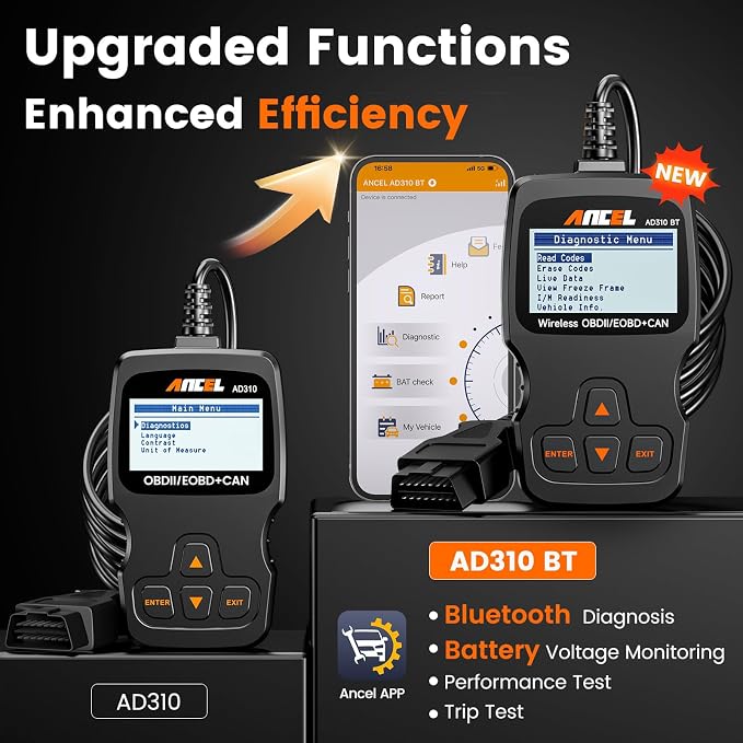 ANCEL AD310BT OBD2 Scanner Bluetooth - Image 2