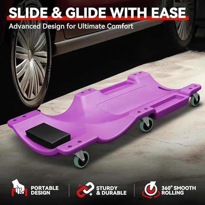 Auto Dynasty 40 Inches Mechanic Creeper, Automotive Garage Repair Low Profile - Image 2