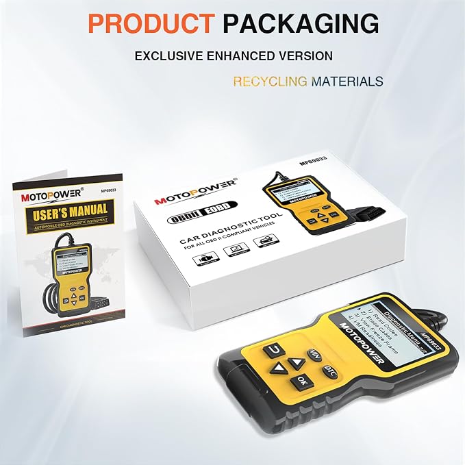 MOTOPOWER MP69033 Car OBD2 Scanner Code Reader Engine Fault Scanner CAN - Image 5