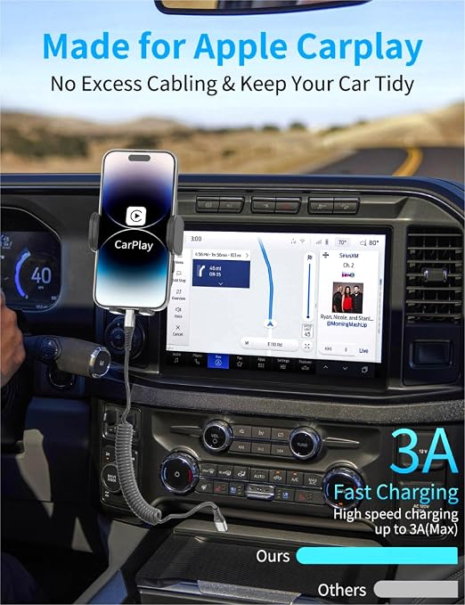 Coiled USB C to Lightning Cable - Image 2
