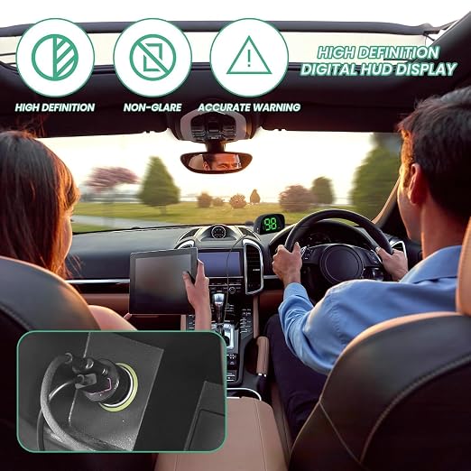 GPS Digital Speedometer for Car MPH Golf Cart Universal HUD Speed Meter - Image 5
