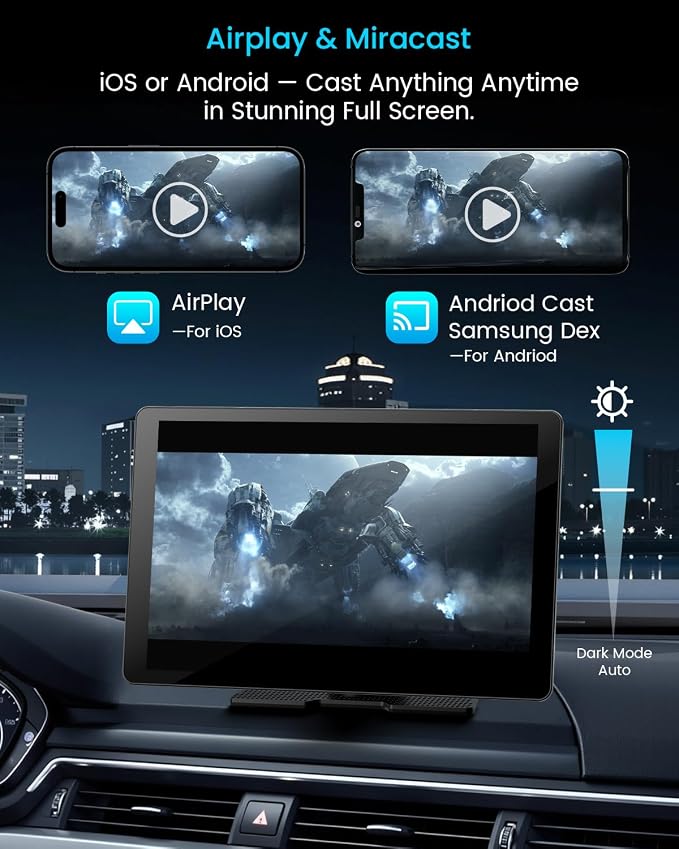 11" Extra Large Wireless Apple CarPlay Screen - Image 7