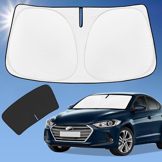 Sun Shade Sunshade for Hyundai Elantra Windshield Cover, 4-Layer Front Window by ZOIBVCARSUNSHADE