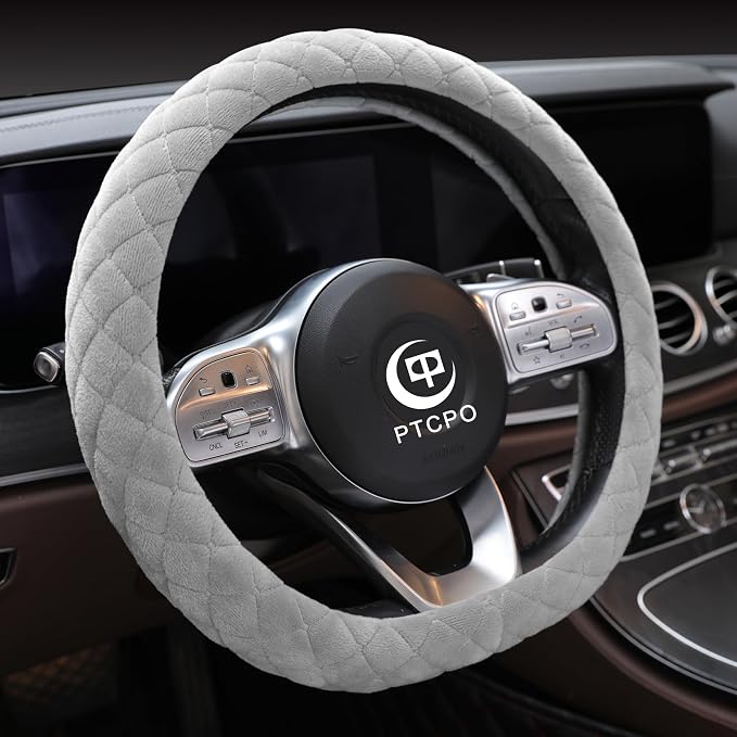 Soft Car Steering Wheel Cover for Sedan, Warm Luxury Velvet, Anti Slip - Image 2