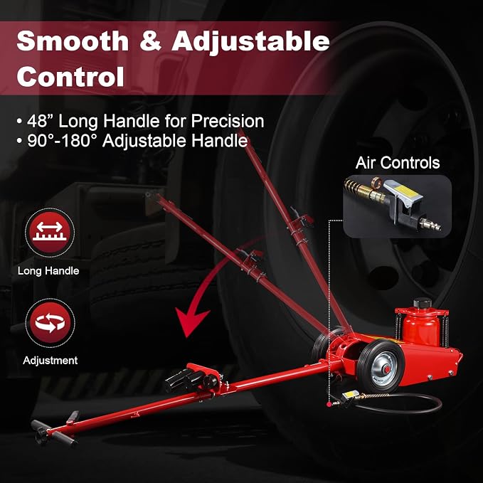 Stark USA Heavy Duty 35-Ton Air Hydraulic Floor Jack - Image 4