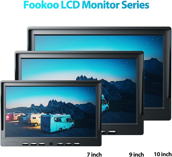 Fookoo Ⅱ HD Wired Backup Camera System Kit, 10 inch Dual Split Screen Monitor - Image 8