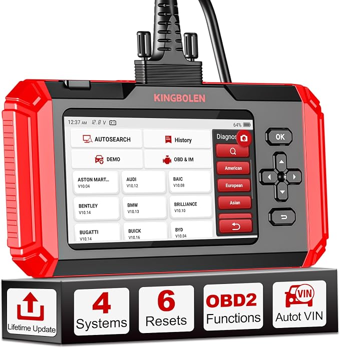 KINGBOLEN S500 OBD2 Scanner, ABS SRS Engine at Diagnostic Tool, Automotriz Code by KINGBOLEN