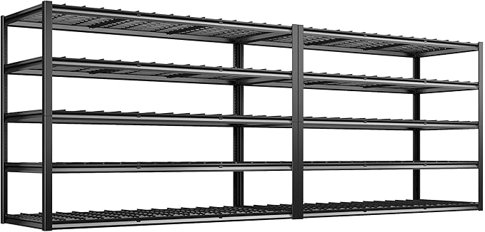 REIBII 60" W Garage Shelving Heavy Duty Metal Shelving 3000LBS Storage Shelves by REIBII