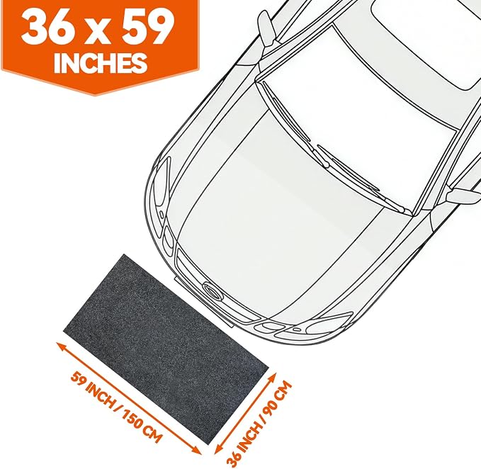 36" x 59" Heavy Duty Oil Spill Mat, Upgraded Garage Floor Mat - Image 4