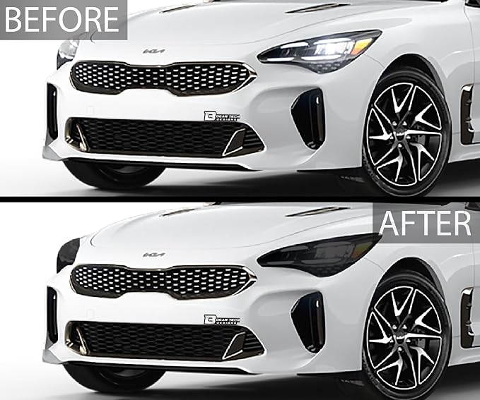 BOGAR TECH DESIGNS Precut for Kia Stinger 2022-2024 Full Headlight Taillight - Image 3