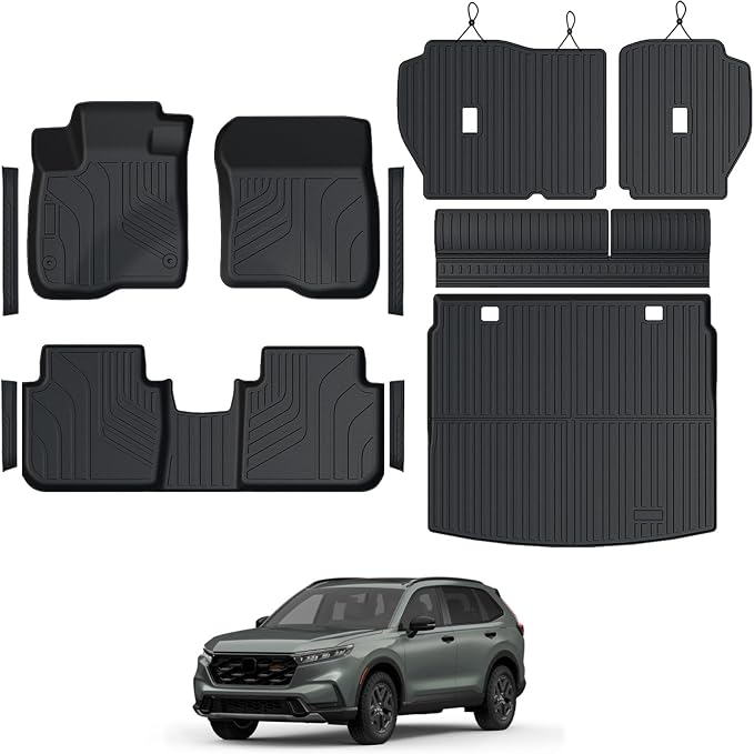 Floor Mats Set for Honda CRV 2026 2025 2024 2023 Accessories, Full Coverage All by GALVAGNITE