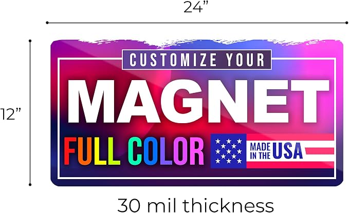 12"x24" Custom Magnet Signs in Full Color - Image 5