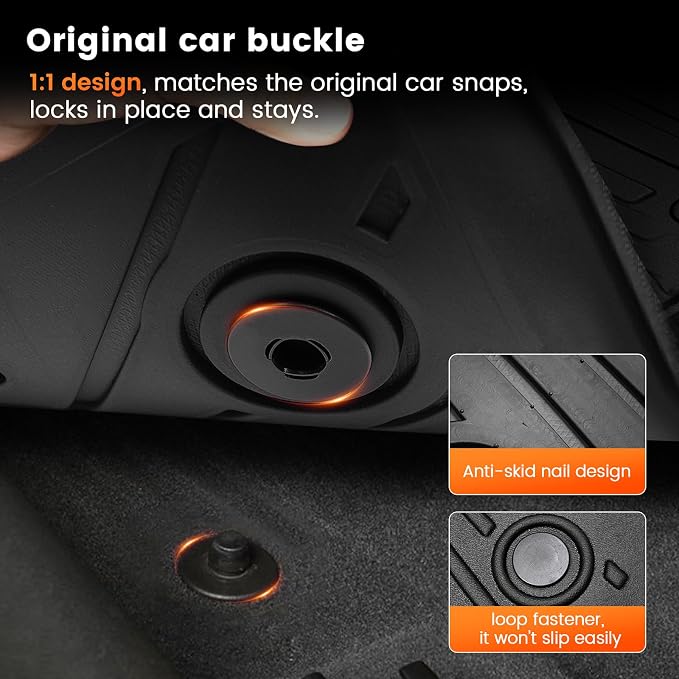 KMF Custom Fit Floor Mats for Nissan Murano 2025 Accessories, All Weather 3D - Image 3