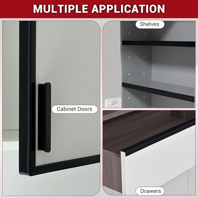 Rubber Edge Trim, 3/4" Self Adhesive Flexible U Channel Edge Protecter - Image 5