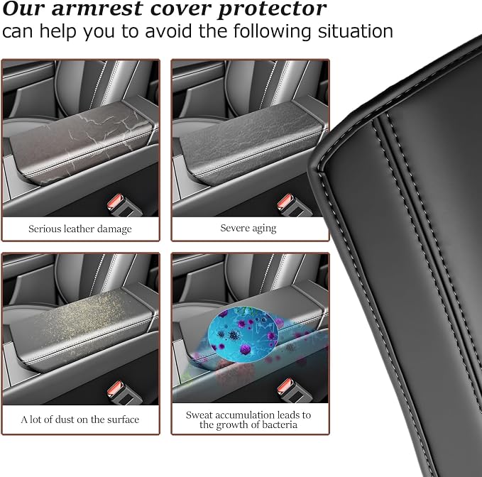 SKTU for 2025 2026 Tesla Model Y Armrest Cover for 2025 2026 Tesla Model Y - Image 6