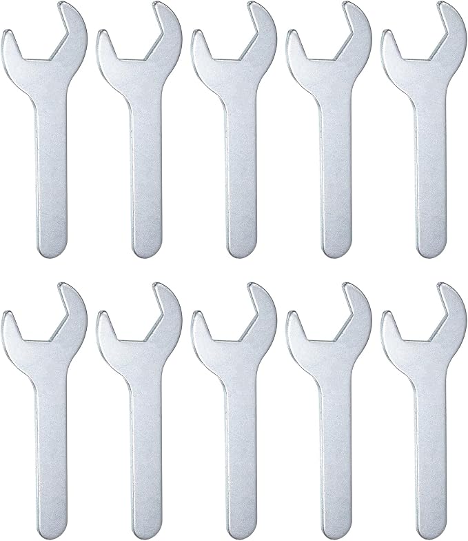 HARFINGTON 10pcs Small Wrench 25x126x2.8mm Metric U-Shaped Single Open Ended by HARFINGTON