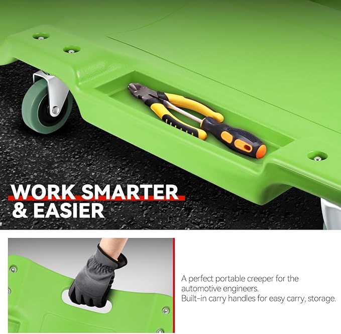 Auto Dynasty 40 Inches Mechanic Creeper, Automotive Garage Repair Low Profile - Image 4