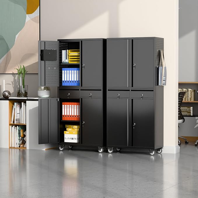 71" Metal Garage Storage Cabinet - Image 2