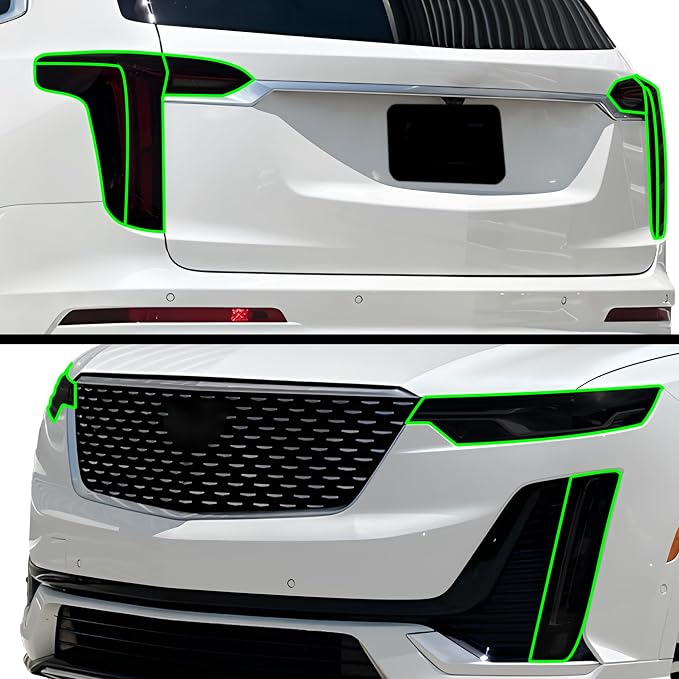 BOGAR TECH DESIGNS Precut for Cadillac XT6 2020-2025 Full Headlight Taillight by BogarTechDesigns
