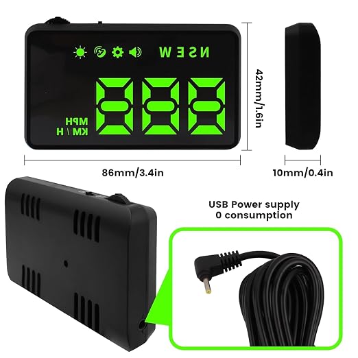 Heads up Display for Cars, Car HUD, Head up Display for Car, Car Speedometer - Image 6