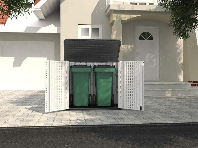 HOMSPARK Storage Shed Weather Resistance, 26 Cu.ft Capacity Horizontal Storage - Image 7