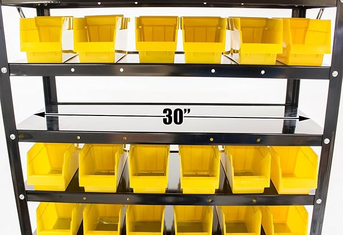 Erie Tools TLPB60 60 Parts Bin Shelving Organize - Image 9