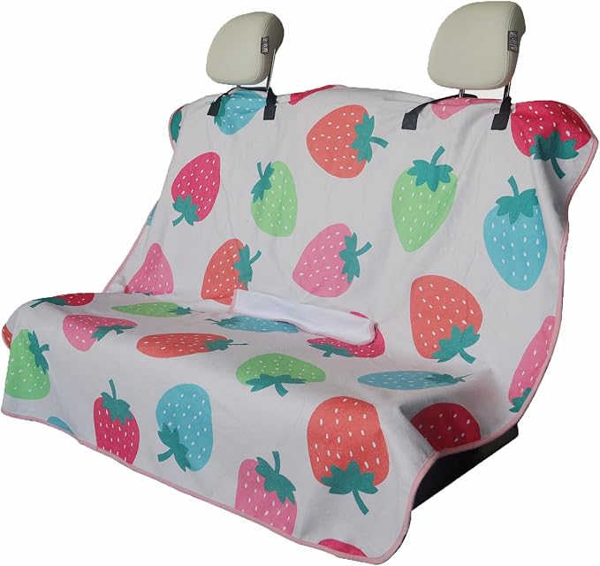 Back Seat Cover for Car Trucks Van SUV, Waterproof Rear Bench Towel Seat Covers by LoyaGour