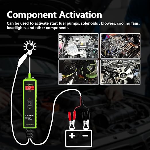 12 Volt Test Light Automotive, Power Circuit Probe Kit, 6V - 24V Car Fuse Tester - Image 3