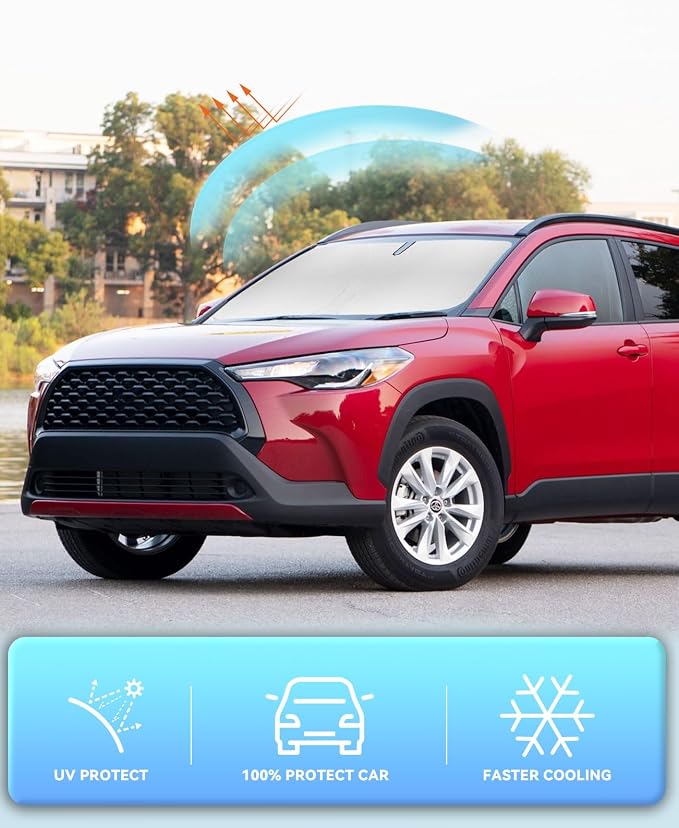 Sun Shade for Corolla Cross Windshield Sunshades Cover Custom Fit 2022-2023 - Image 5