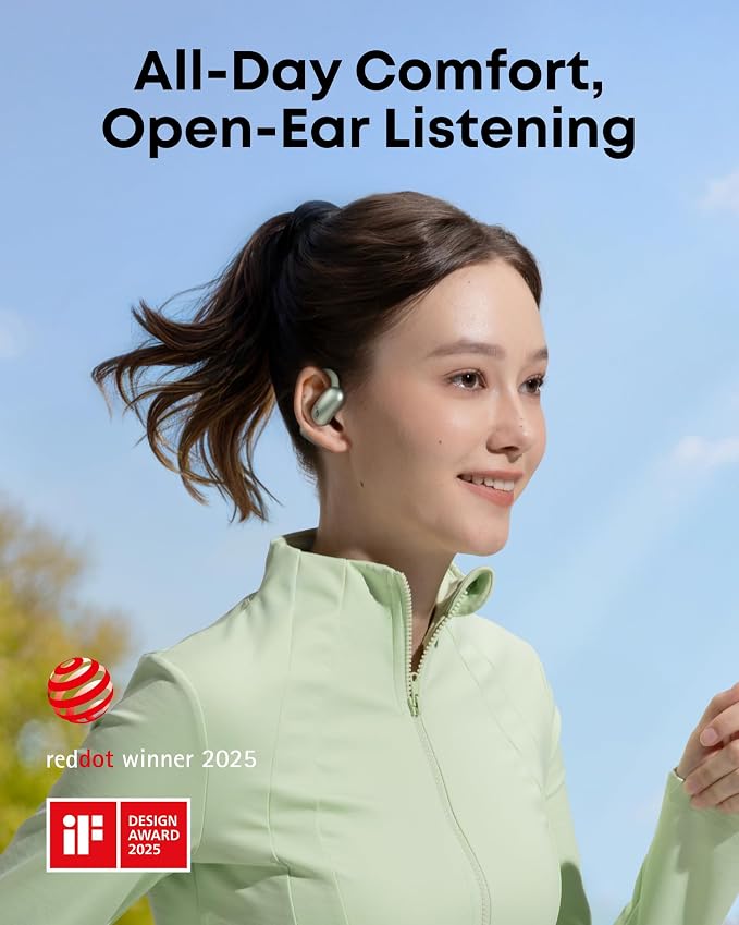 soundcore AeroFit 2 by Anker, Open-Ear Headphones, Translation Earbuds Real Time - Image 2