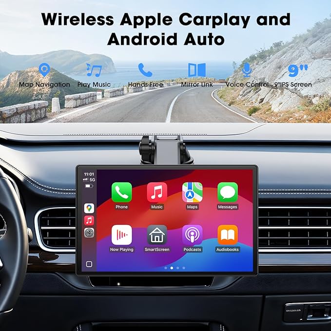 Carplay Screen for Car, Mirror Link, Voice Control, Hands-Free Calling - Image 2
