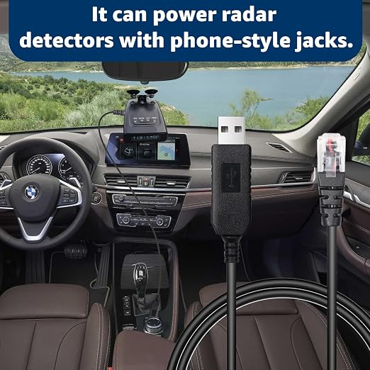 6.56FT USB to RJ11 Plug Cable, Radar Detector Cable Compatible - Image 4