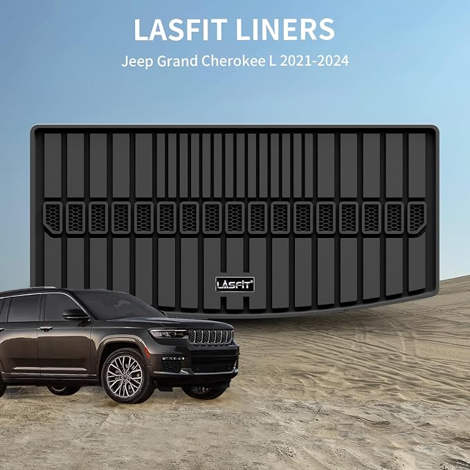 LASFIT Trunk Mat for Jeep Grand Cherokee L 2021-2025 6-Passenger and - Image 2